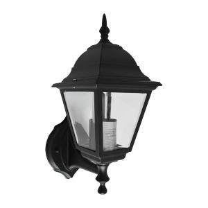 Farol negro de muro para interior y exterior.