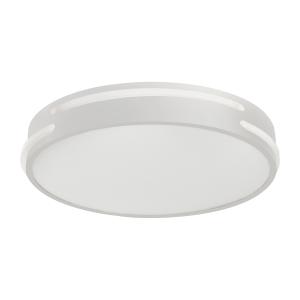 Lámpara LED tipo plafon de luz cálida color blanco.